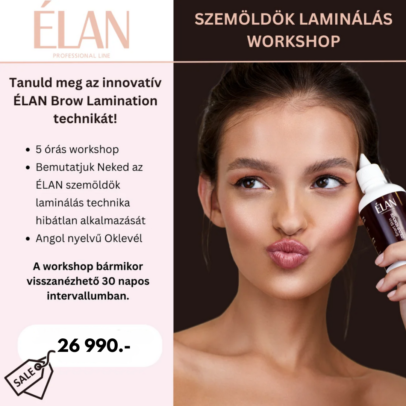 elan online szemöldök laminálás képzés