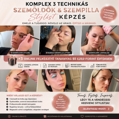 Komplex 3 technikás szemöldök- szempilla stylist képzés