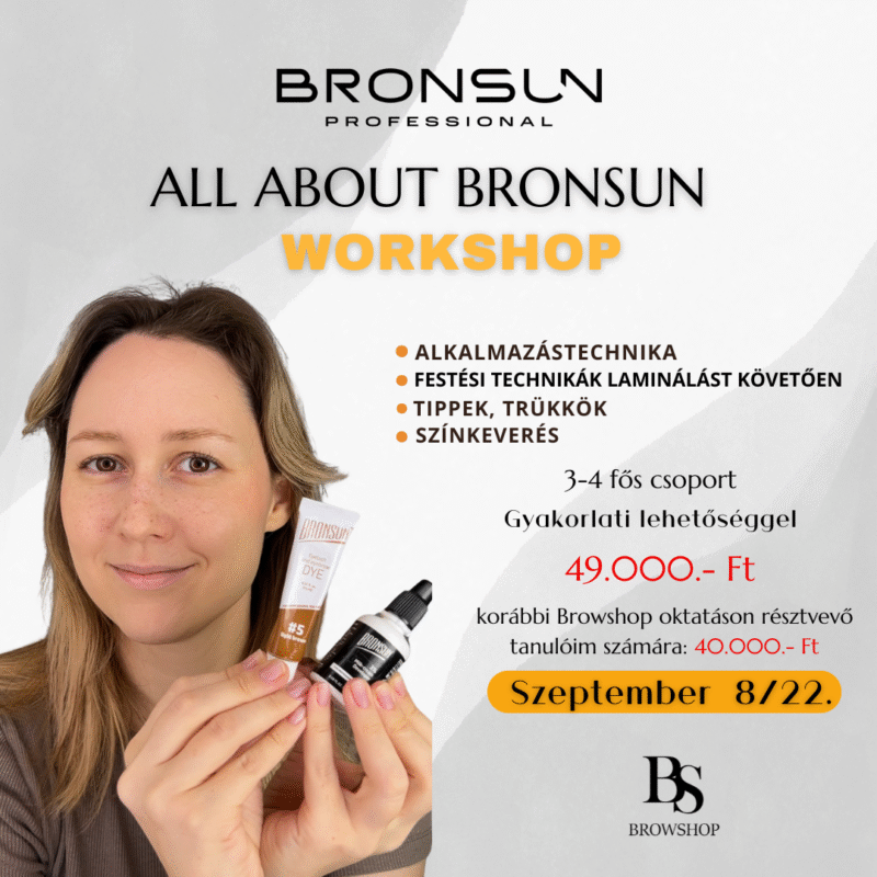 BRONSUN all about képzés - WORKSHOP- Október 06/20