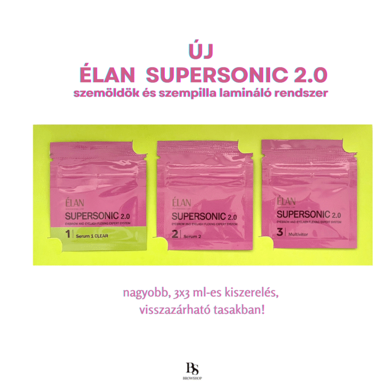 SUPERSONIC 2.0 Szemöldök lamináló és szempilla lifting "TRY OUT" szett 3*3ml - Image 2