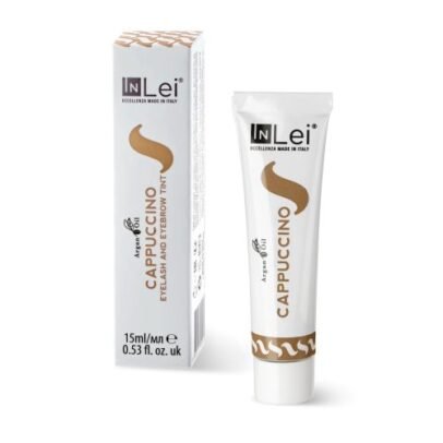 InLei CAPPUCINO cappucino barna festék argán olajjal szempillára és szemöldökre - 15 ml
